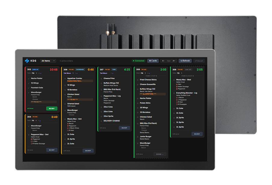 BPA Kitchen Display System - Dark Cards