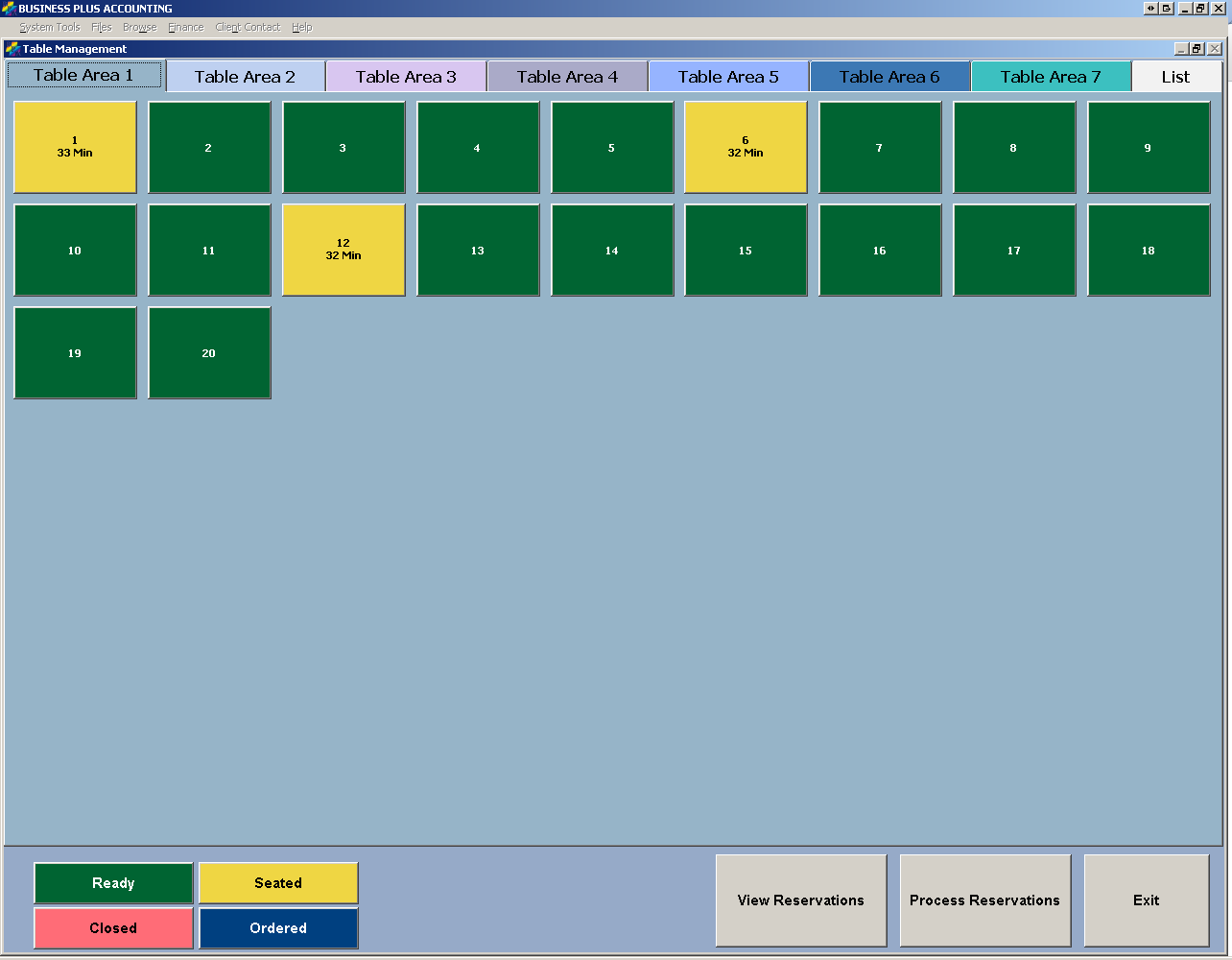 Restaurant Reservation Screen 1