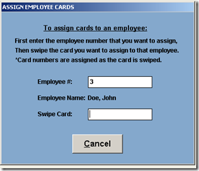 Assign Employee Cards 