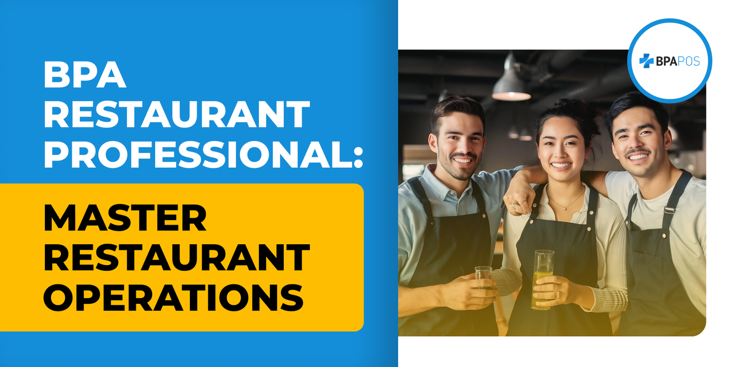 BPA Restaurant Professional: Optimize Operations & Enhance Service Happy restaurant staff working together because they use BPA Restaurant Professional POS system for streamlined restaurant management.