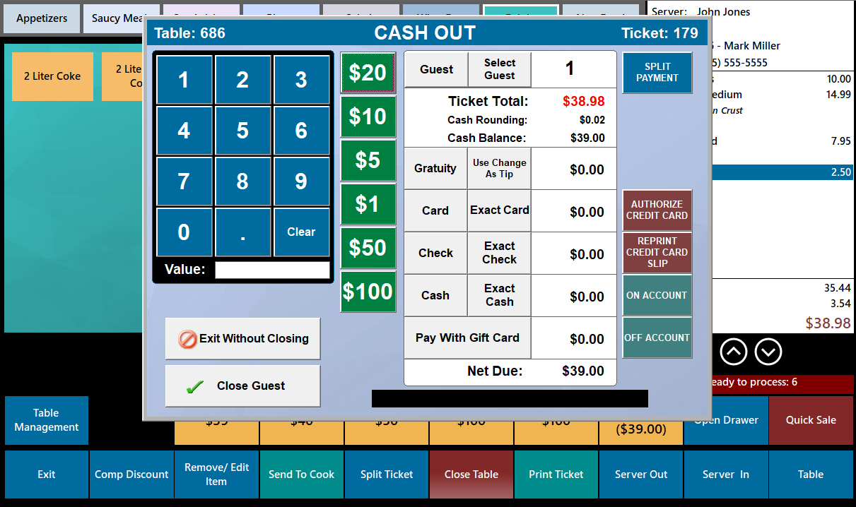 POS Cash Rounding Cashout