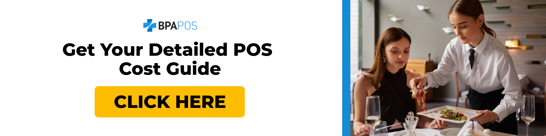 Get Your Detailed Restaurant POS Cost Guide Banner with a call-to-action button to access a detailed restaurant POS cost guide, featuring BPA POS branding.
