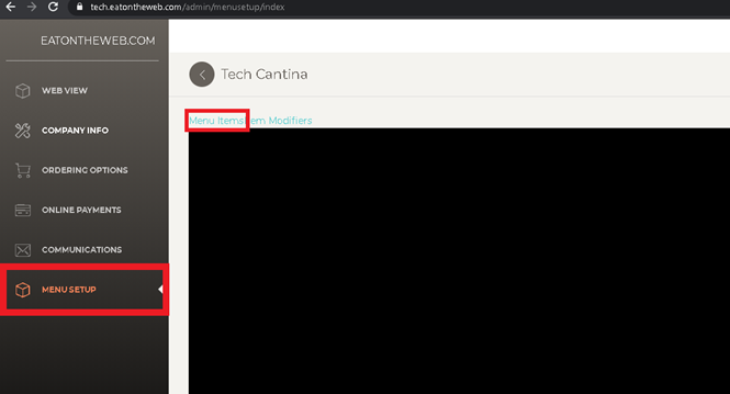 Instructions for setting up a non-BPA integrated EatontheWeb Online Ordering Menu