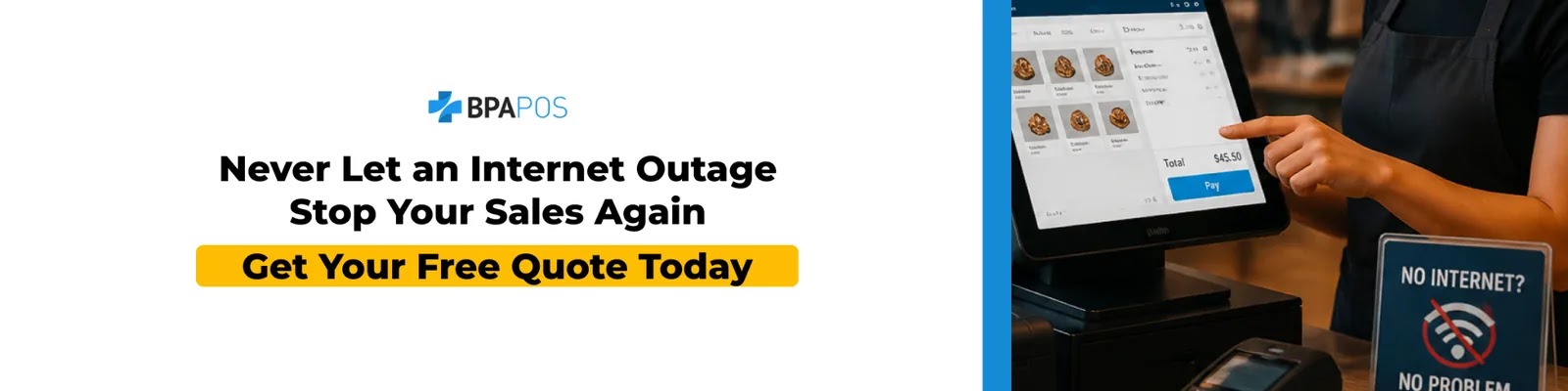 Do POS Systems Work Without Internet? Retail POS processing sales offline during an internet outage to keep checkout running.