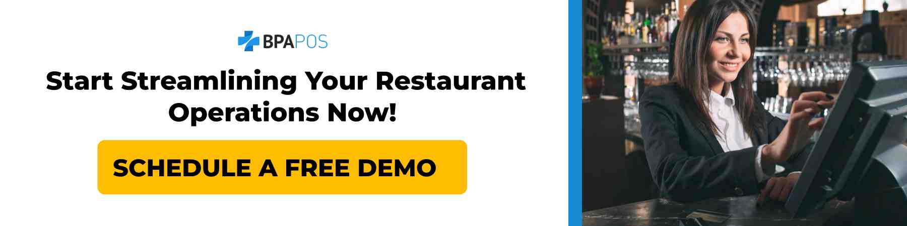 Restaurant staff using a POS system to streamline operations. Focus on Restaurant POS Systems with BPA POS.