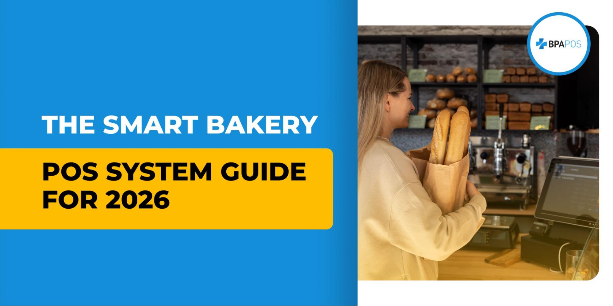 Bakery customer holding bread at counter using Bakery POS System for checkout, inventory tracking, and streamlined daily operations