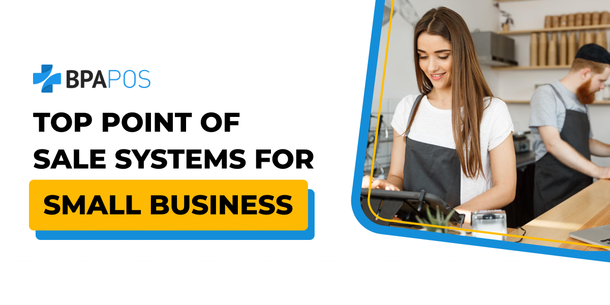 Business owner using one of the top point of sale systems for small business to process customer transactions efficiently.