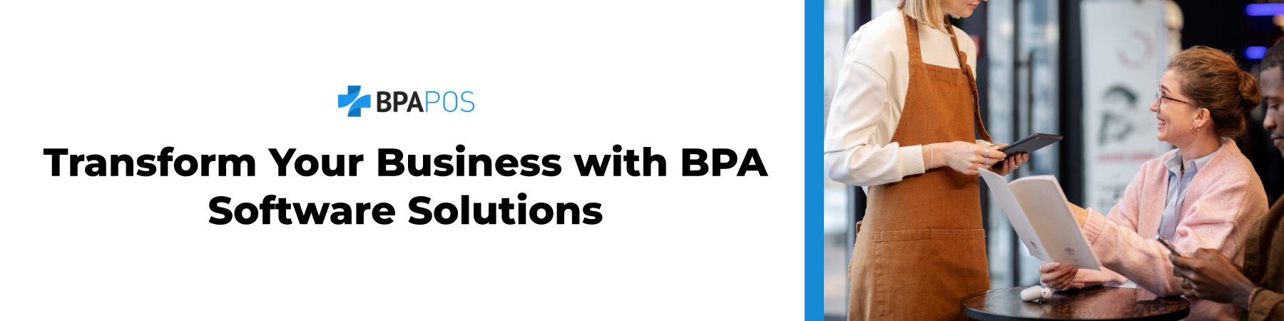 Transform Your Business with BPA Software Solutions A professional image showcasing BPA POS software solutions for business transformation.